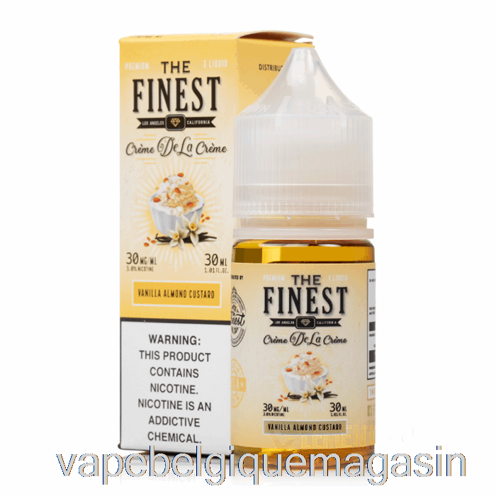 Vape Jetable Vanille Amande Custard - The Fine Cr